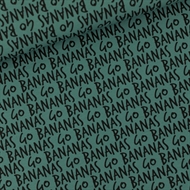 Afbeelding van Go Bananas - M - French Terry - Zilverdengroen