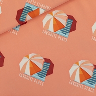 Afbeelding van Favorite Place - L - French Terry - Papaya Punch Roze