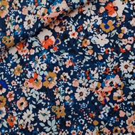 Picture of Flower Joy - M - Ecovero Viscose Rayon Satin - Oceana Blue