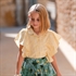 Picture of Wiggly Verticals - Jaune - M - Coton - Crème Papyrus