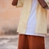 Picture of Wiggly Verticals - Jaune - M - Coton - Crème Papyrus