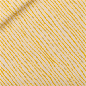 Bild von Wiggly Verticals - Gelb - M - Baumwolle Canvas Gabardine Twill - Papyrus Crème