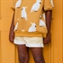 Bild von Wiggly Verticals - Gelb - M - Baumwolle Canvas Gabardine Twill - Papyrus Crème